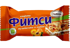 Конфета Фитси мультизлаки и курага